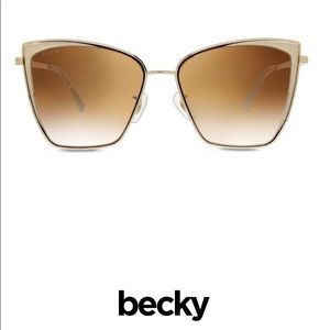 DIFF Becky gold/brown sunglasses